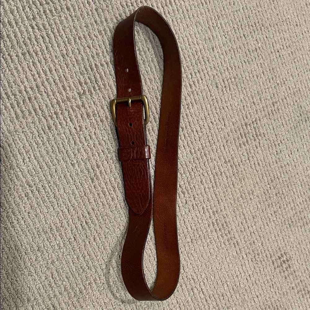 Polo by Ralph Lauren Brown Leather Belt Classic Design